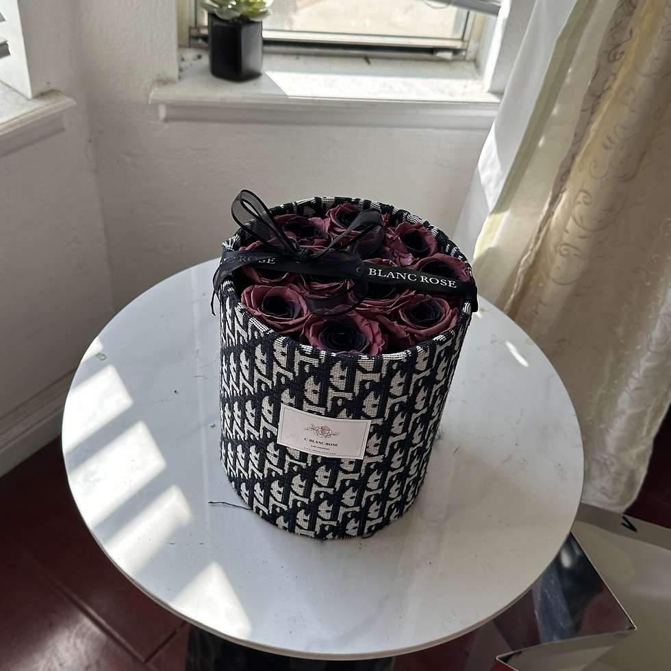 Thumbnail: Small Plum Eternity Rose Box