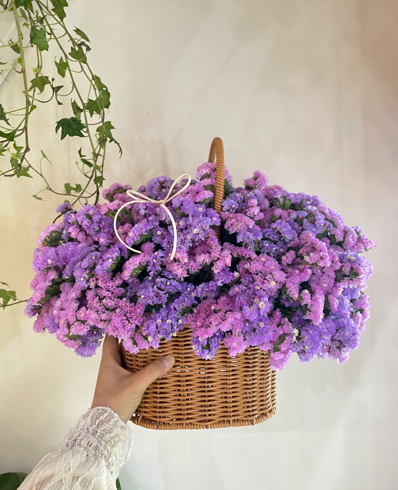 Velvet Promise Hand Basket