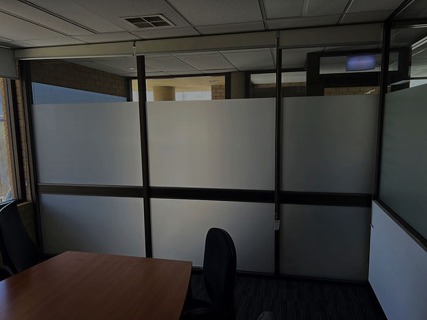 Frosted Film Installation Perth Office