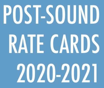 Post-Production Sound Rate Card