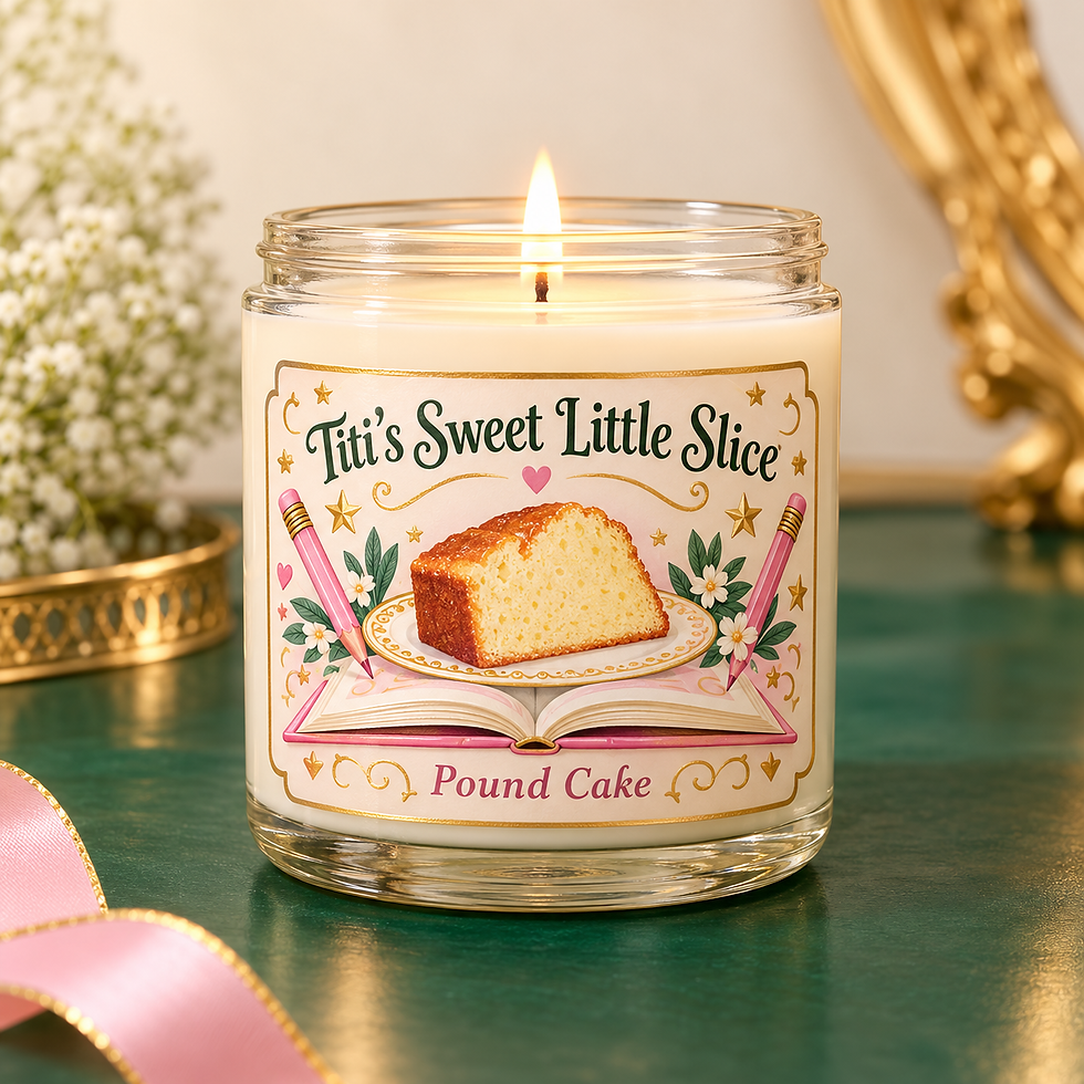 Titi Sweet Little Slice pound cake candle