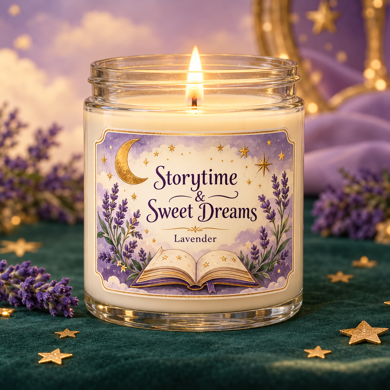 Storytime and Sweet Dreams lavender candle