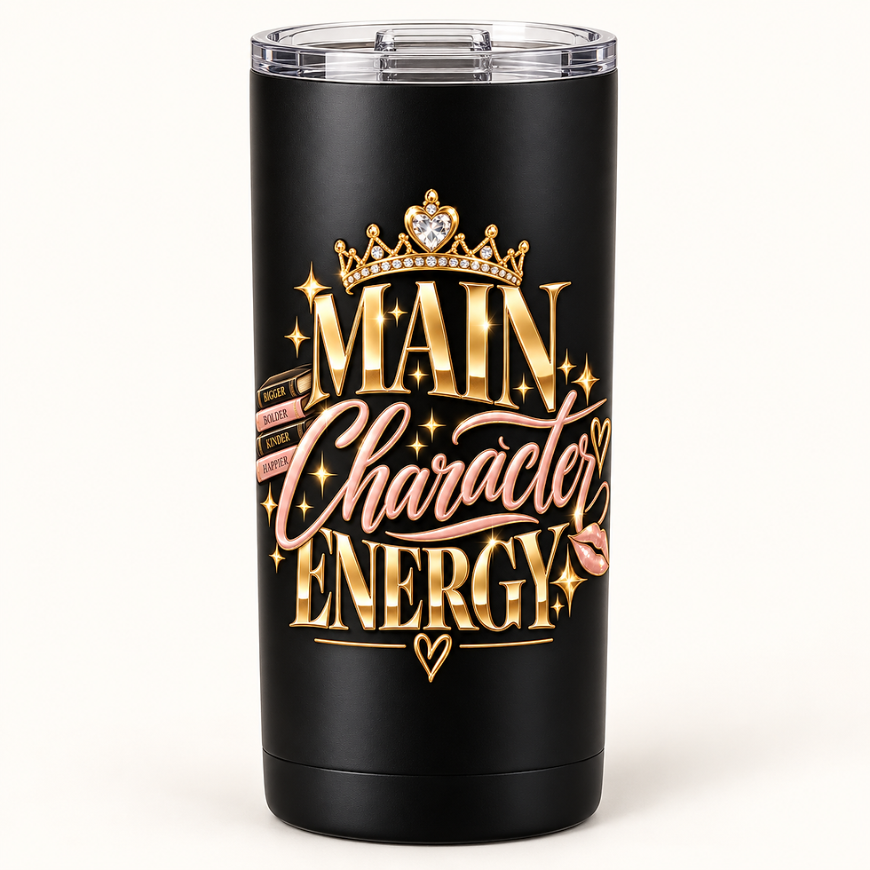 Main Character Energy — Insulated Tumbler illustrative product mockup