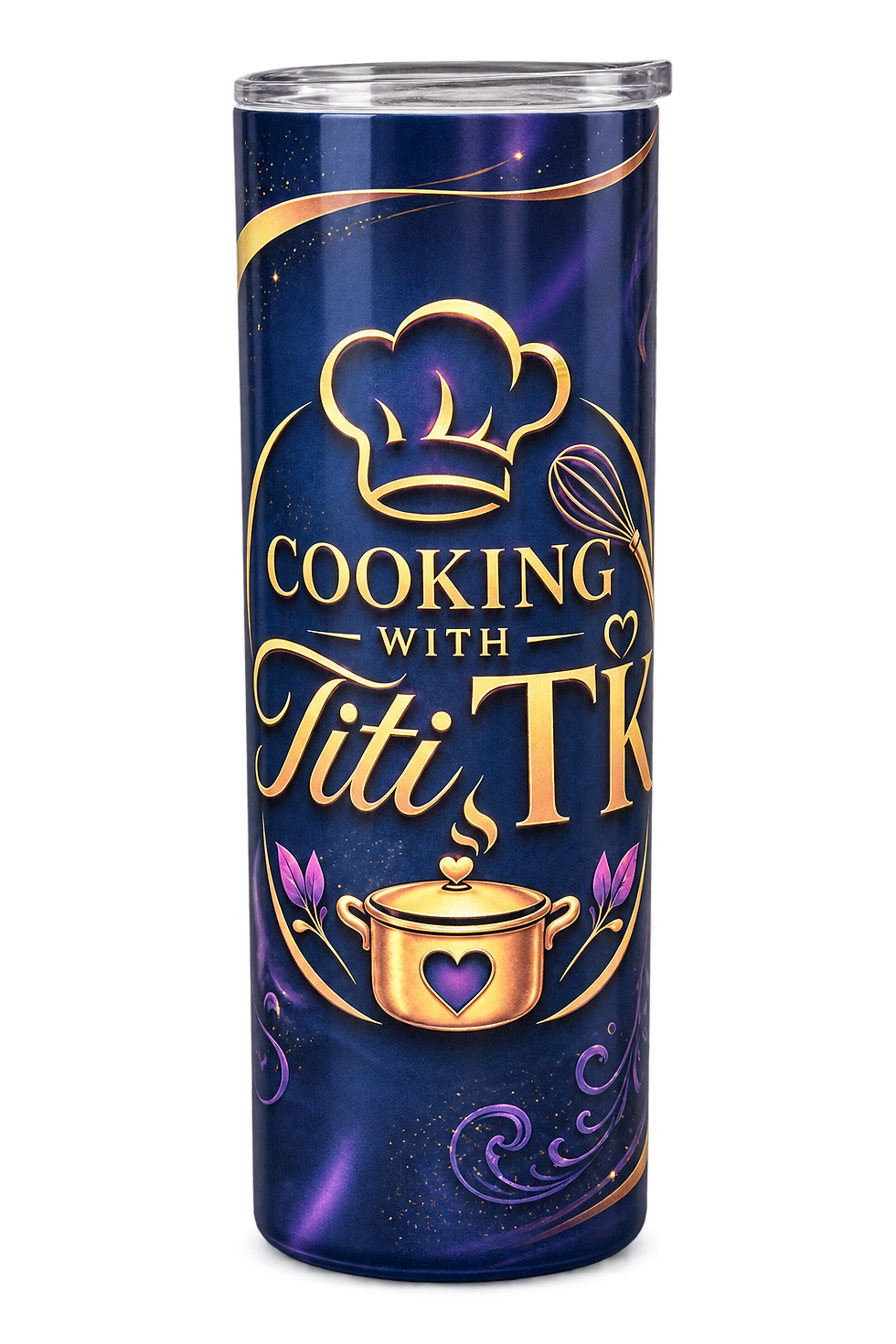 Thumbnail: Cooking With Titi TK skinny full-wrap insulated tumbler