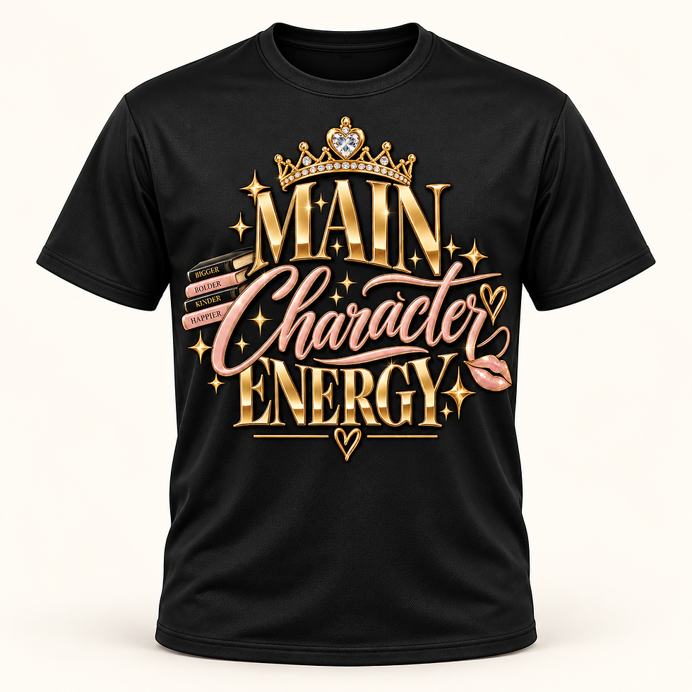 Main Character Energy — Adult Dri-Fit Shirt illustrative product mockup