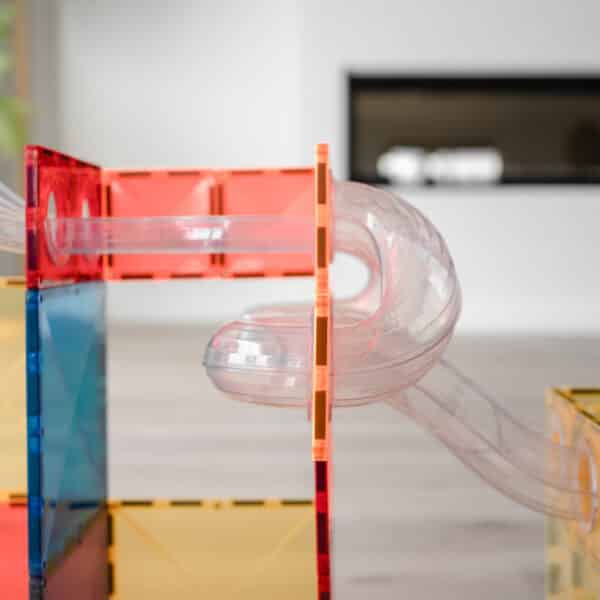 Miniatură: Joc magnetic, Expansion Marble Run Connetix Tiles - traseu cu bile, 66 piese