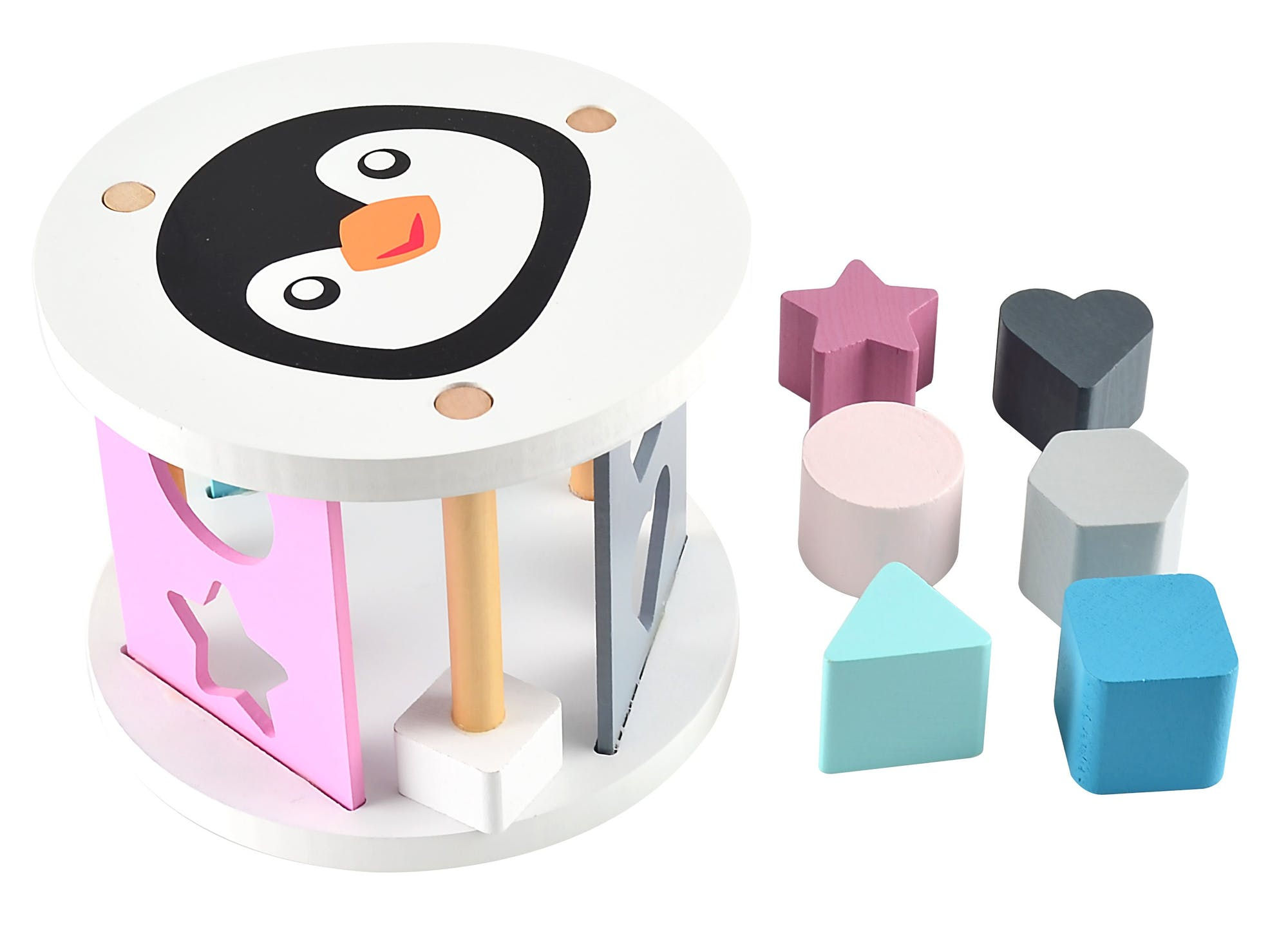 Sortator din lemn, colorat, Magni Danish Toys