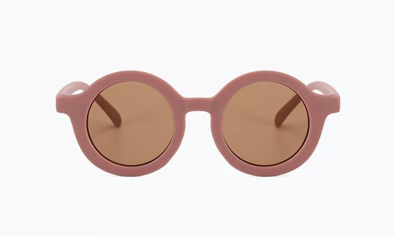Miniatură: Ochelari de soare visinii, cu toc de protectie, UV 400