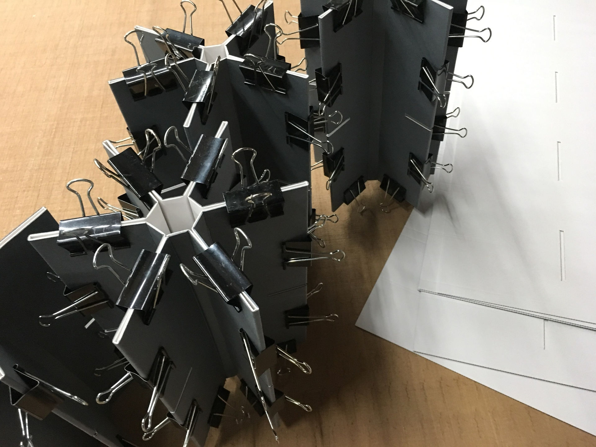 Accordion dividers in progress