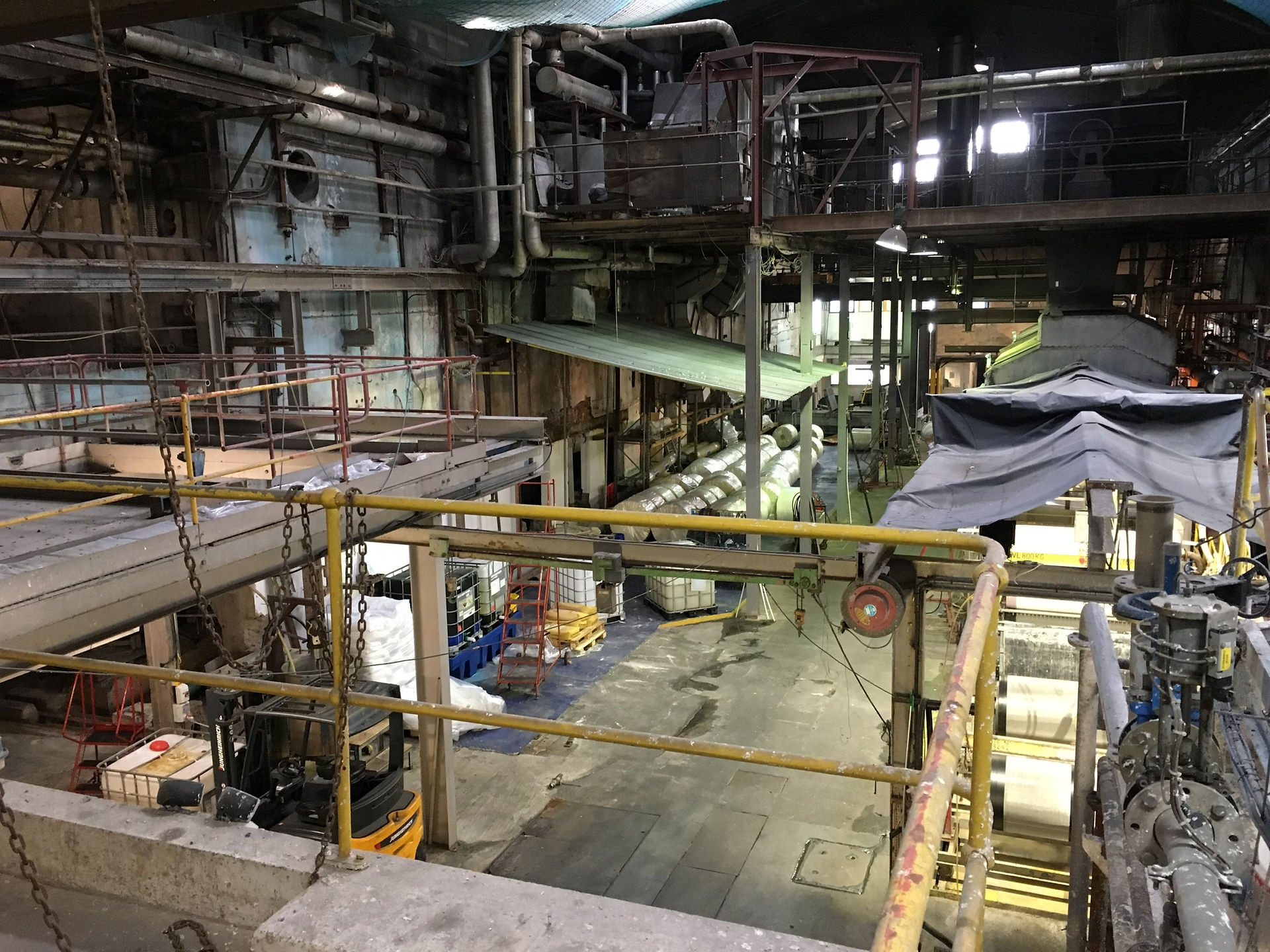 A view of the mould machine