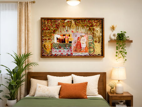 Handmade wedding flower preservation resin frame created from real wedding flowers