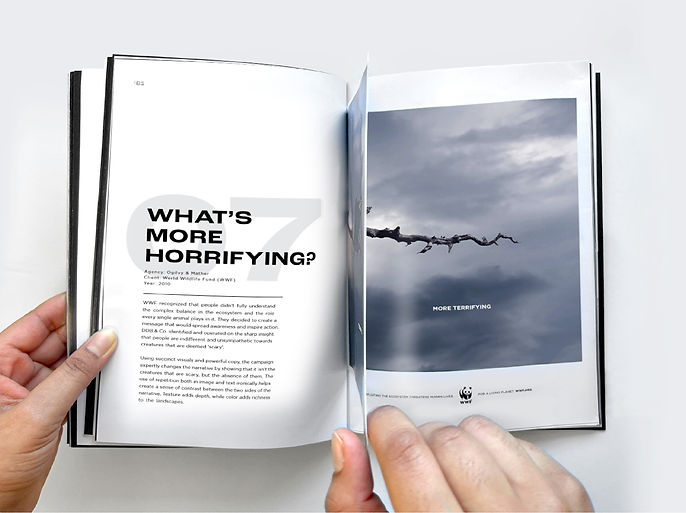 Catalog spread with short sheet