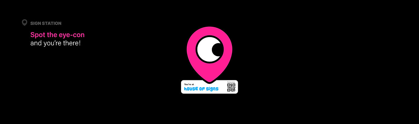 Physical sign for Articipate with QR code