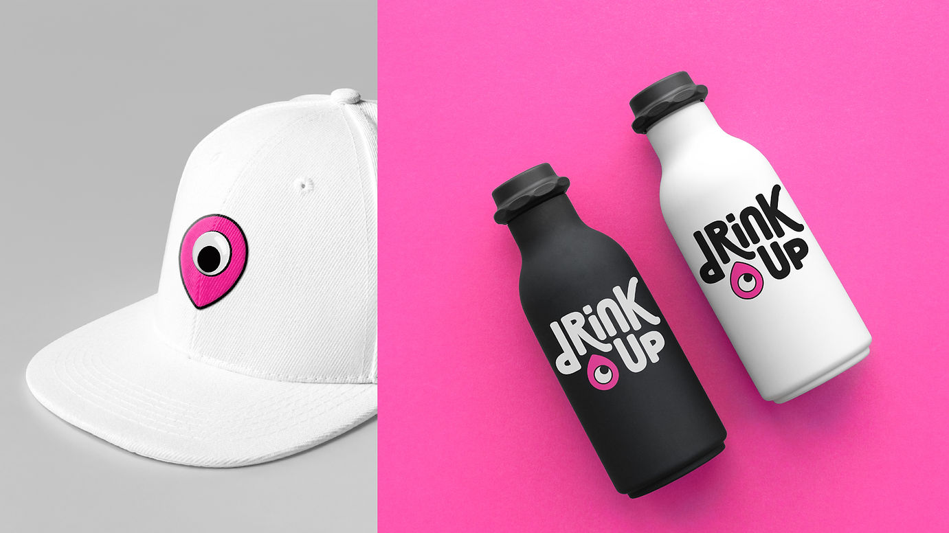 Articipate branded hat and water bottles