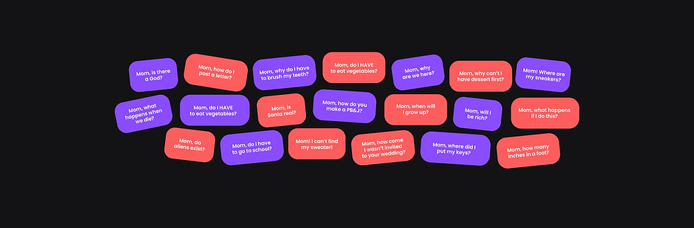 Questions kids ask their moms