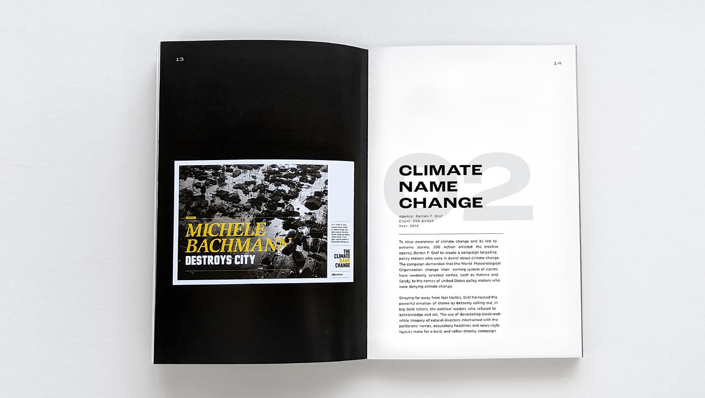 Catalog campaign title spread