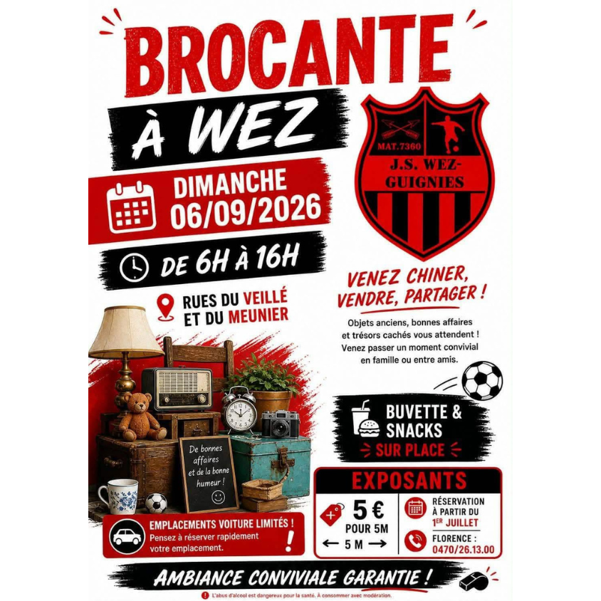 Brocante à Wez