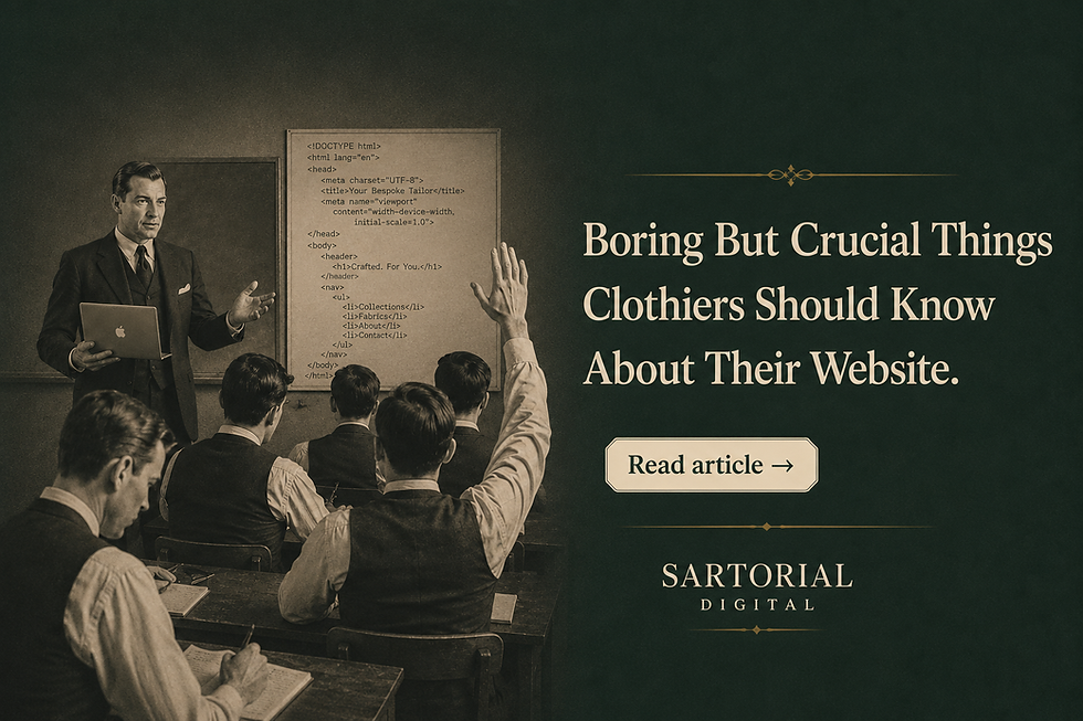 For Clothiers: Your Website Backend Is Either Your Best Sales Asset or Your Biggest Leak