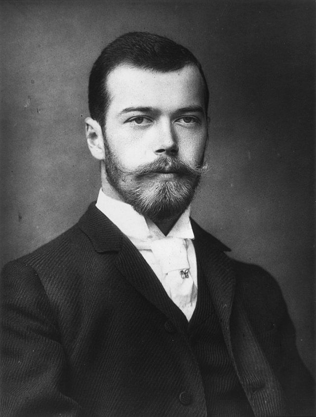 Portrait of Nicholas II, the last emperor of Russia, taken in 1893 in England.