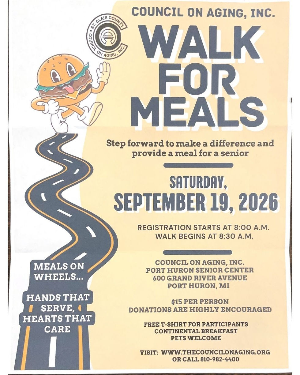 Sept 19 Council On Aging Walk for Meals