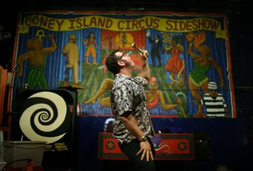 Side show artists bring an element of intrigue and fascination to your event. With their unique talents and performances, they captivate audiences with feats of strength, skill, and daring. From fire breathers to sword swallowers, each artist showcases their extraordinary abilities, leaving spectators in awe and wonder. Their presence adds excitement and mystique to your event, creating unforgettable memories for all who attend.