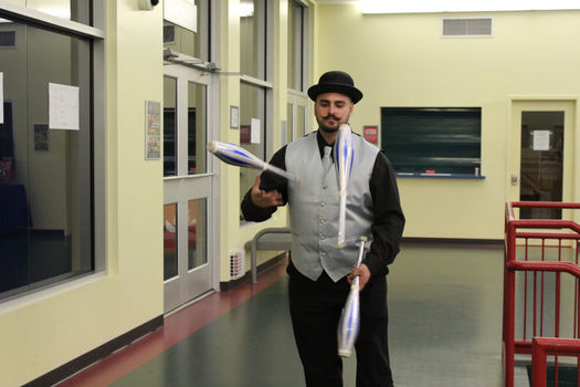 A Juggler Adding Skillful Entertainment and Excitement to the Awards Night