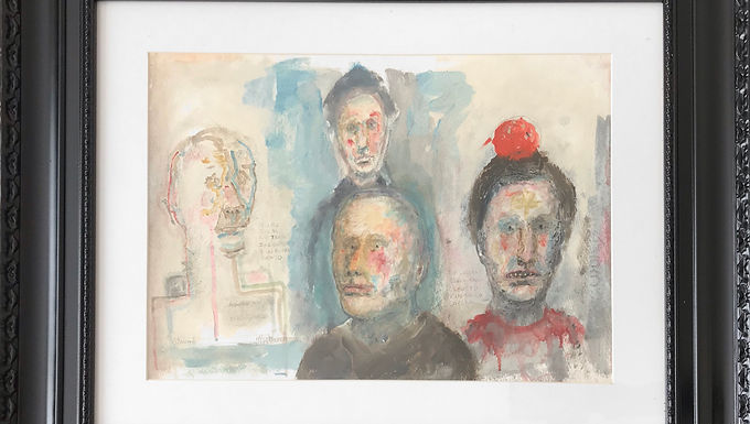 Autorretrato con vagabundo