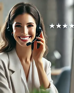 DALL·E 2024-10-02 07.23.33 - A high-quality photo of a professional woman in a customer se