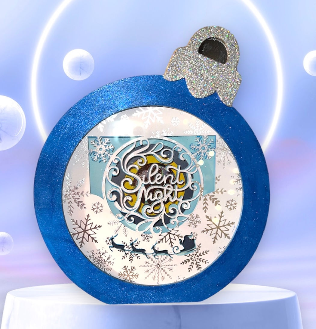 Christmas shadow box ornament. 