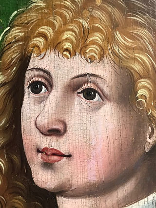 Visage ange détail après