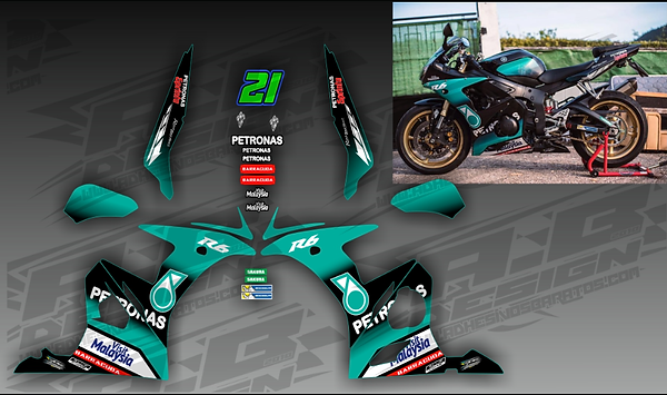 Yamaha R6 Vinyl wrap kit