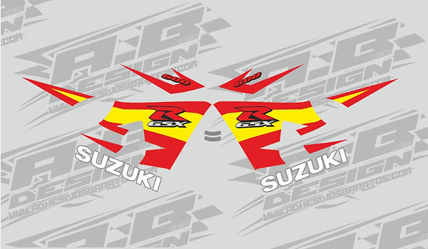 Suzuki GSXR 600-750 vinyl wrap kit
