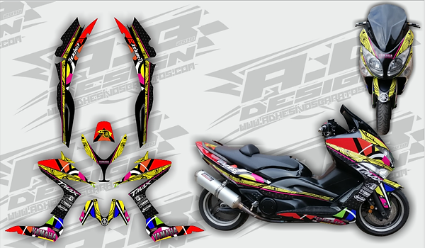 Yamaha Tmax Vinyl wrap kit