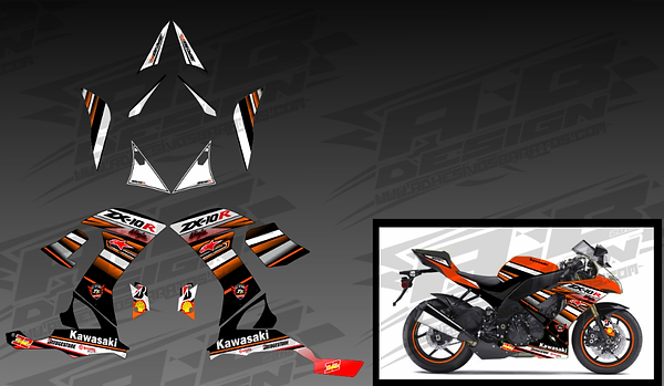 Kawasaki ZX10 RR vinyl wrap kit