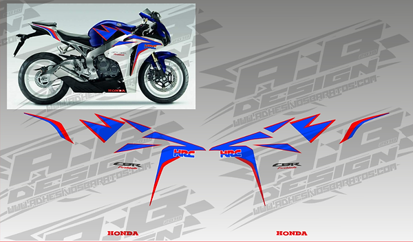 Vinyl wrap kit CBR 1000 RR 2009