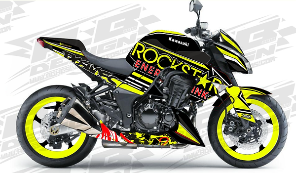 Kawasaki z1000 vinyl wrap kit