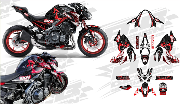 Kawasaki z900 vinyl wrap kit