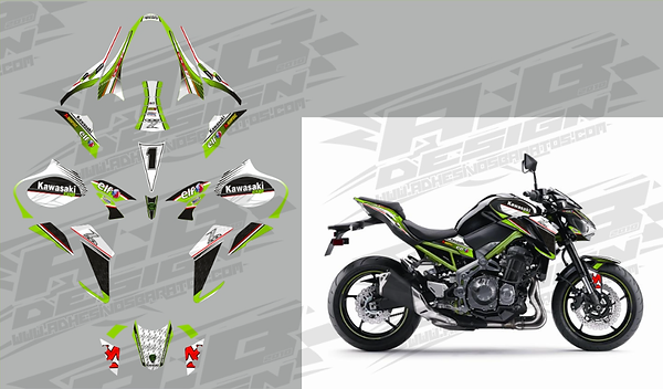 Kawasaki z900 vinyl wrap kit