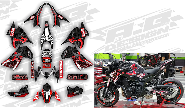 Kawasaki z900 vinyl wrap kit