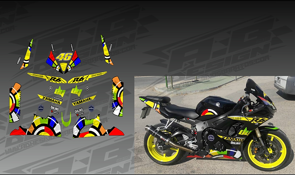 Yamaha R6 Vinyl wrap kit