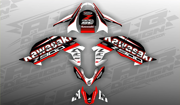 Kawasaki z900 vinyl wrap kit