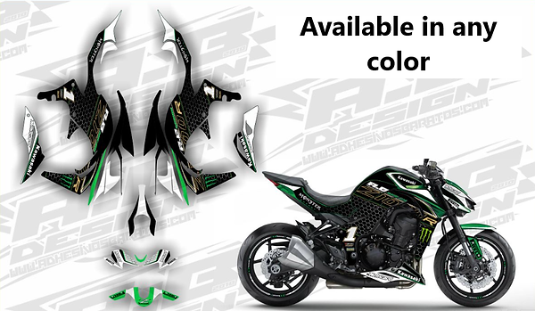 Kawasaki z1000 vinyl wrap kit
