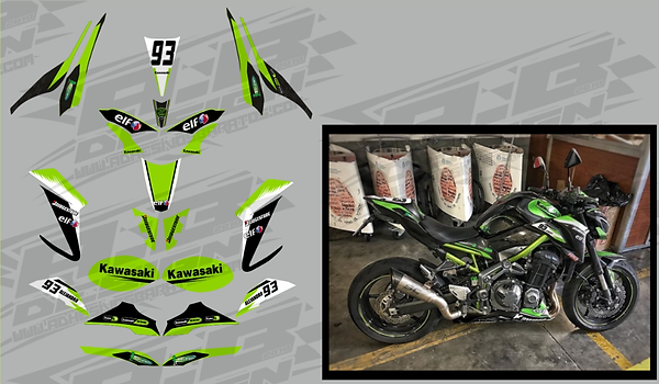 Kawasaki z900 vinyl wrap kit