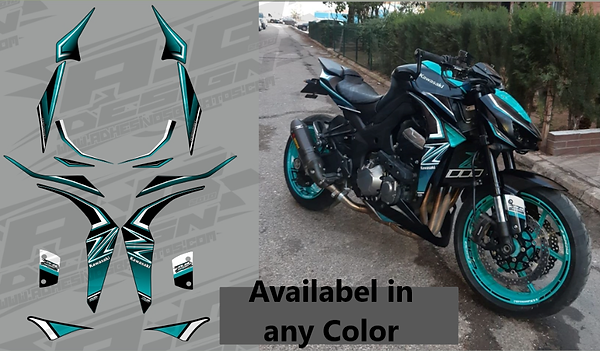 Kawasaki z1000 vinyl wrap kit