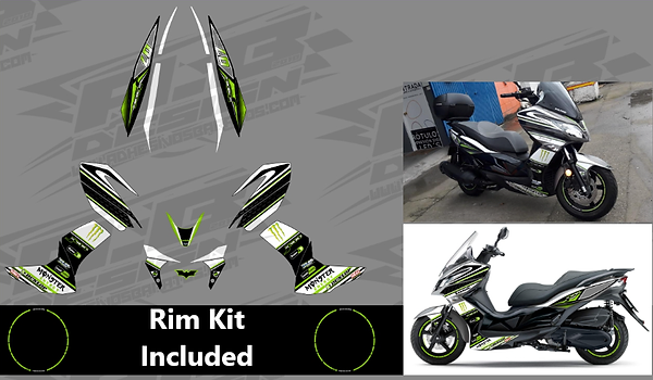 Kawasaki J-300 vinyl wrap kit