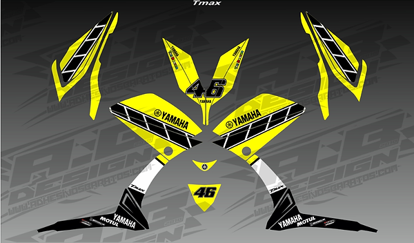 Yamaha Tmax Vinyl wrap kit