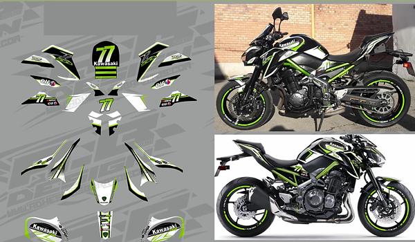 Kawasaki z900 vinyl wrap kit