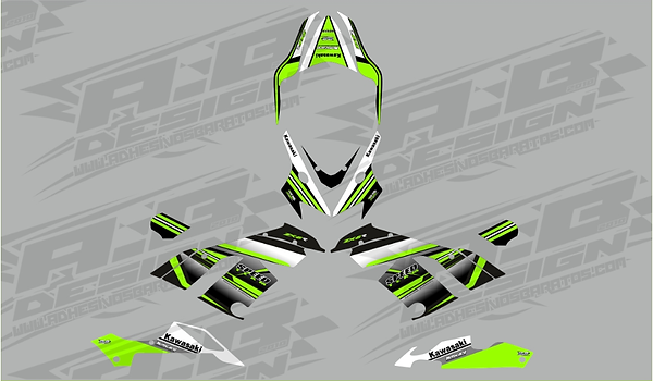 Kawasaki ZX6R vinyl wrap kit