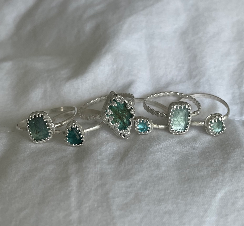 Thumbnail: Ocean Blue Gemstone Ring Style 2