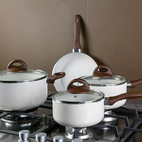 Miniatura: Jogo De Panelas Brinox Smart Plus 7 Peças - Ceramica Indução